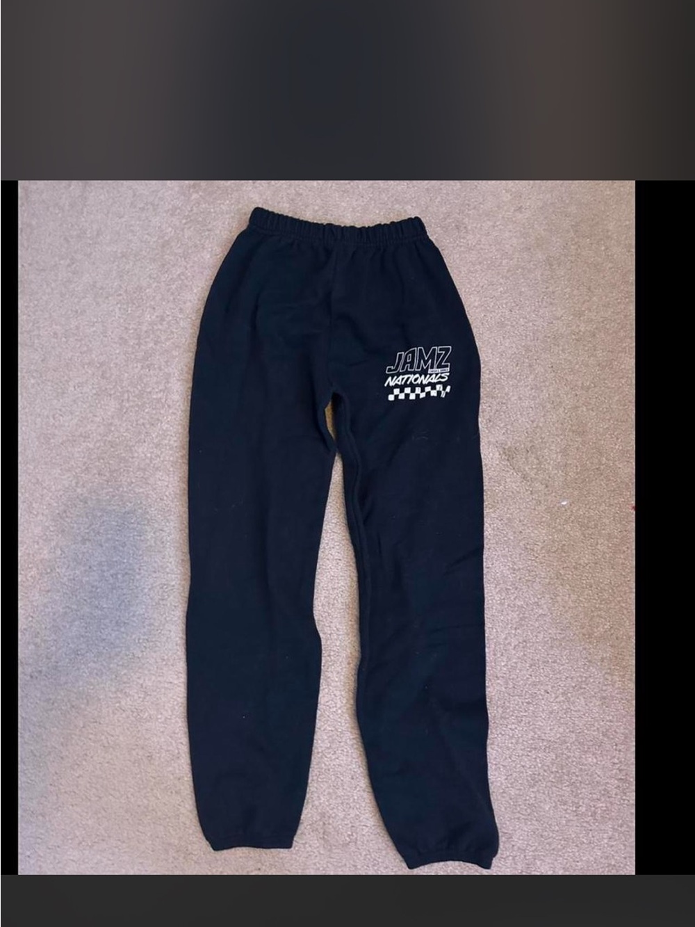 Black, white Logo Sweatpants